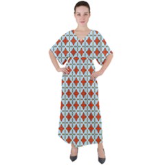 Montalvo V-neck Boho Style Maxi Dress by deformigo