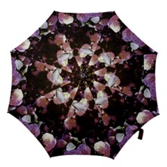 Purple Snowballs Hook Handle Umbrellas (small) by okhismakingart