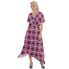 Pizarro Cross Front Sharkbite Hem Maxi Dress by deformigo