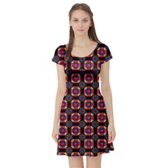 Irrigon Short Sleeve Skater Dress by deformigo