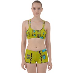 Peace People Hippie Friends And Free Living Fauna Perfect Fit Gym Set by pepitasart