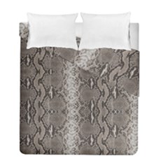 Python Snakeskin Print Duvet Cover Double Side (full/ Double Size) by LoolyElzayat