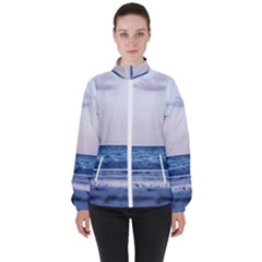 Pink Ocean Hues Women s High Neck Windbreaker by TheLazyPineapple
