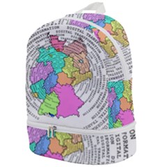 Digitization Transformation Germany Zip Bottom Backpack by Vaneshart