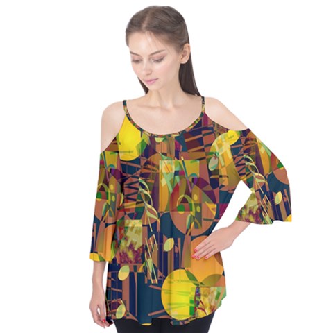 Background Abstract Texture Pattern Flutter Tees by Vaneshart
