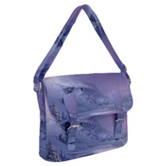 Nature Landscape Winter Snow Buckle Messenger Bag by Vaneshart