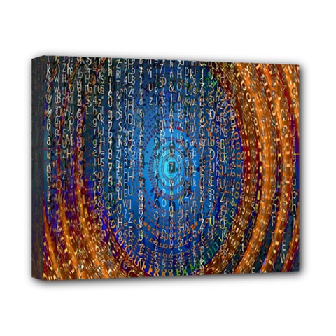 Matrix Technology Data Digital Canvas 10  X 8  (stretched) by Vaneshart