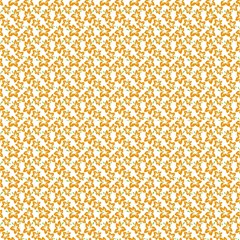 Cute Flowers - Honey Orange Fabric by FashionBoulevard