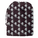 White Rose In Maroon Drawstring Pouch (3XL) View2