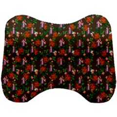 Fiola Pattern Brown Head Support Cushion by snowwhitegirl