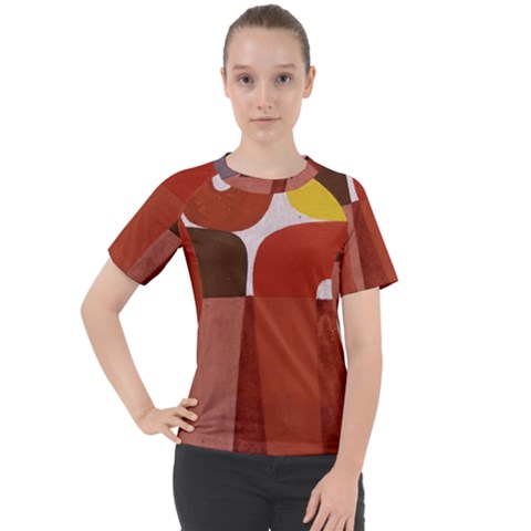 Sophie Taeuber Arp, Composition À Motifs D arceaux Ou Composition Horizontale Verticale Women s Sport Raglan Tee by Sobalvarro