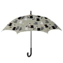Cute Cat Seamless Pattern Hook Handle Umbrellas (Small) View3