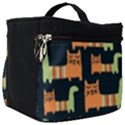 Seamless Pattern With Cats Make Up Travel Bag (Big) View1