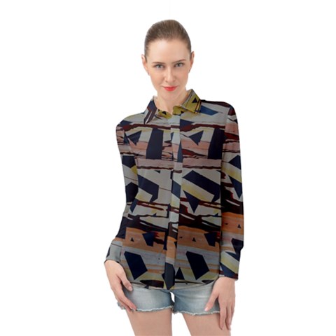 Migraine Long Sleeve Chiffon Shirt by WILLBIRDWELL