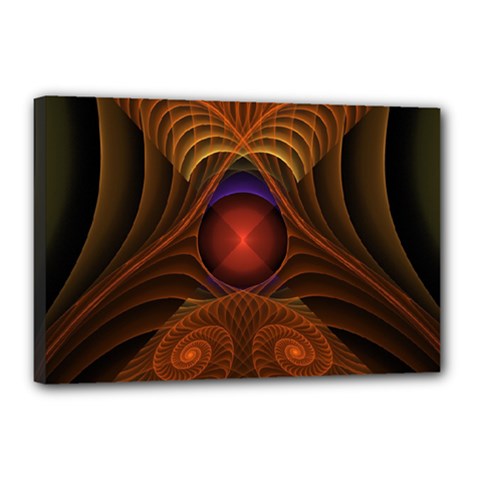 Fractal Fantasy Design Swirl Canvas 18  X 12  (stretched) by Wegoenart