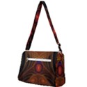 Fractal Fantasy Design Swirl Front Pocket Crossbody Bag View2