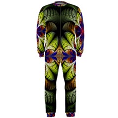 Fractal Flower Fantasy Design Onepiece Jumpsuit (men)  by Wegoenart