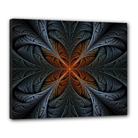 Art Abstract Fractal Pattern Canvas 20  X 16  (stretched) by Wegoenart