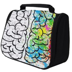 Brain Mind Psychology Idea Drawing Full Print Travel Pouch (big) by Wegoenart
