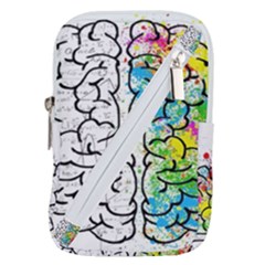 Brain Mind Psychology Idea Drawing Belt Pouch Bag (small) by Wegoenart