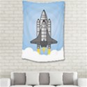 Rocket Shuttle Spaceship Science Small Tapestry View2