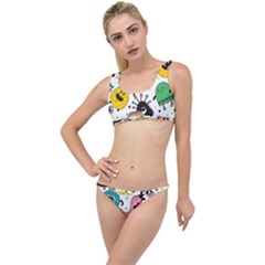 Funny Monster Pattern The Little Details Bikini Set by Nexatart