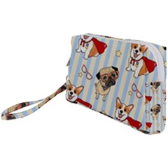 Pattern Dog Wristlet Pouch Bag (small) by Nexatart
