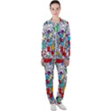 Graffiti Characters Seamless Pattern Casual Jacket and Pants Set View1