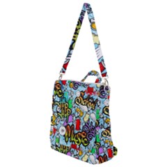 Graffiti Characters Seamless Patternm Crossbody Backpack by Nexatart