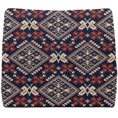 Ukrainian Folk Seamless Pattern Ornament Seat Cushion by Nexatart