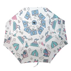 Transportation Seamless Pattern Folding Umbrellas by Vaneshart