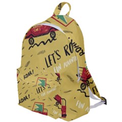 Childish Seamless Pattern With Dino Driver The Plain Backpack by Vaneshart