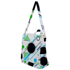 Geometric Shapes Background Crossbody Backpack by Vaneshart