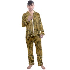 Pcb Printed Circuit Board Men s Satin Pajamas Long Pants Set by Vaneshart