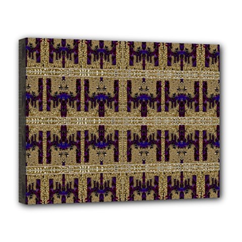 Rainbow Pearls Decorative Canvas 14  X 11  (stretched) by pepitasart