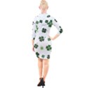 St Patricks day pattern Quarter Sleeve Hood Bodycon Dress View2