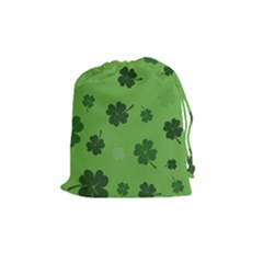 St Patricks Day Drawstring Pouch (medium) by Valentinaart