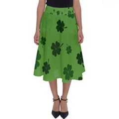 St Patricks Day Perfect Length Midi Skirt by Valentinaart