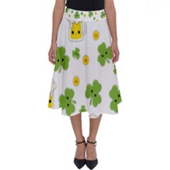 St Patricks Day Perfect Length Midi Skirt by Valentinaart