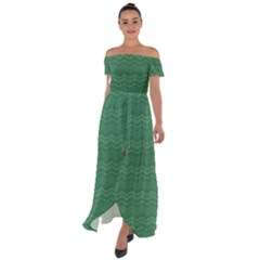 Digital Flowers Off Shoulder Open Front Chiffon Dress by Sparkle