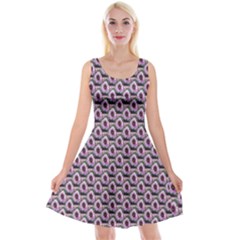 Flowers Pattern Reversible Velvet Sleeveless Dress by Sparkle