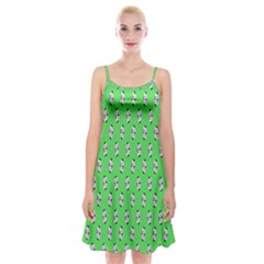 Knotty Ball Spaghetti Strap Velvet Dress by Sparkle