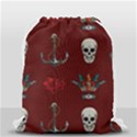 Tattoo Old School Background Pattern Drawstring Bag (Small) View2