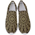 Hamsa Hand Drawn Symbol With Flower Decorative Pattern Men s Slip On Sneakers View1