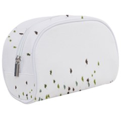Multicolor Leaves Motif Pattern Print Makeup Case (medium) by dflcprintsclothing