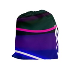 Neon Wonder Drawstring Pouch (xl) by essentialimage