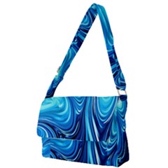 Sunami Waves Full Print Messenger Bag (s) by Sparkle