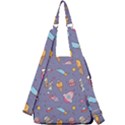 Outer Space Seamless Background Center Zip Backpack View2