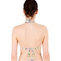 Seamless Pattern Vector With Funny Robots Cartoon Bikini Top View2