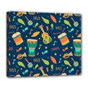 Brazil Musical Instruments Seamless Carnival Pattern Deluxe Canvas 24  x 20  (Stretched) View1
